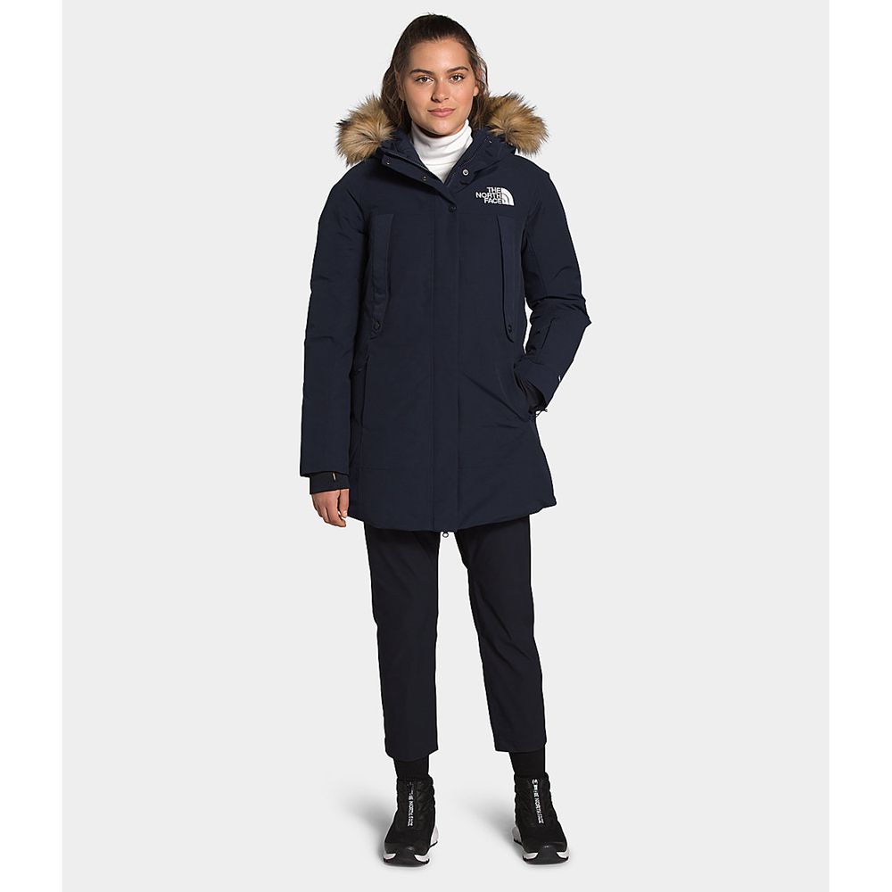 The North Face Parka Womens Australia - The North Face New Outerboroughs Navy (IKU-619874)